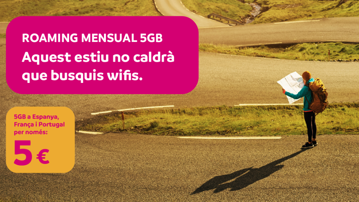 Anunci de la promoció de roaming mensual 5G
