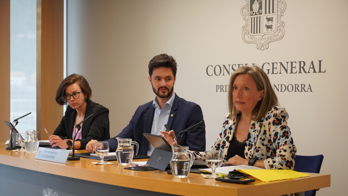 Roda de premsa sobre el posicionament de Concòrdia amb el Pacte d’Estat de Salut.