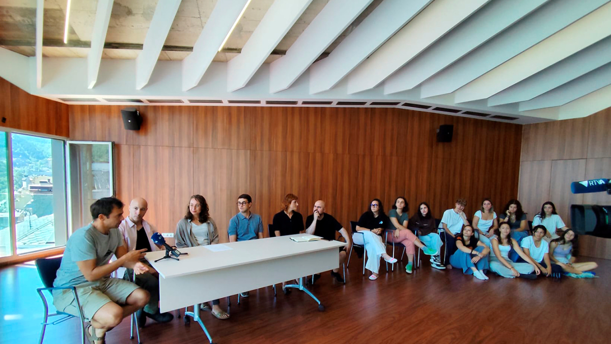 Presentació de l’obra ahir a la Massana.