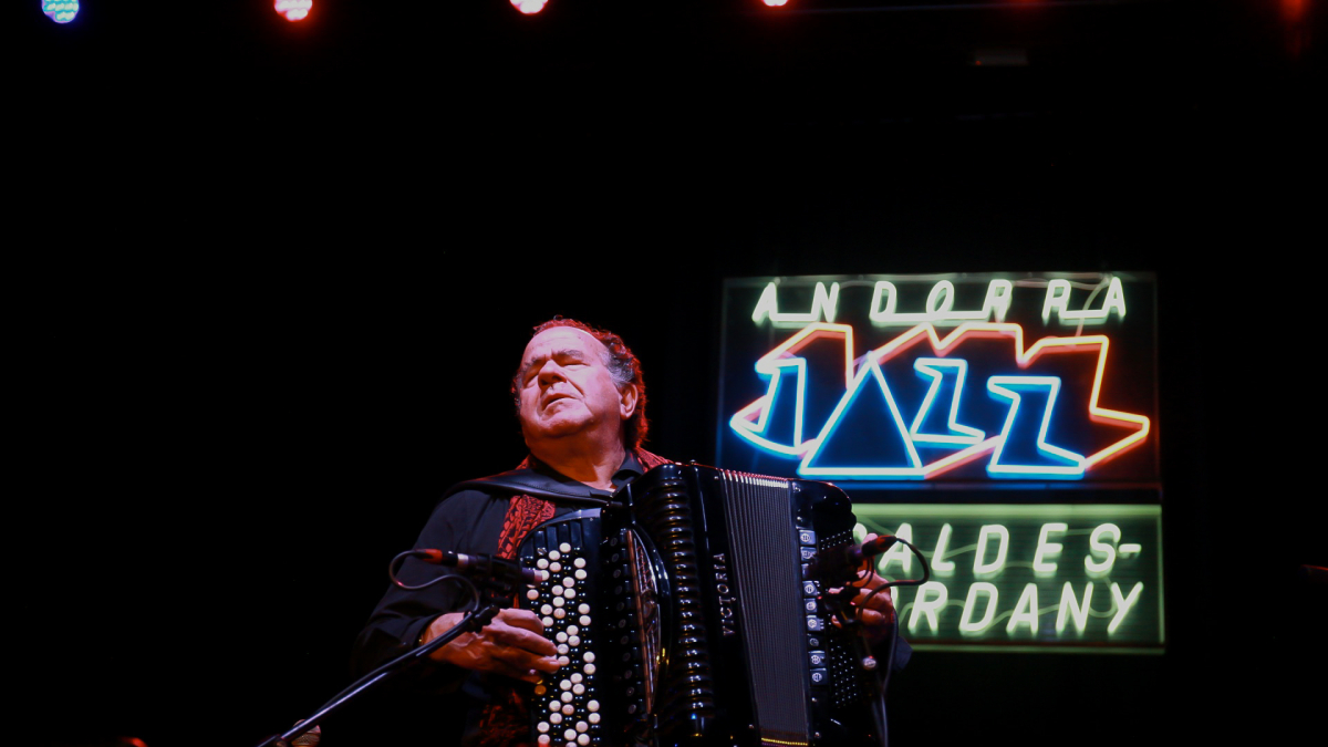 Richard Galliano durant l’actuació.