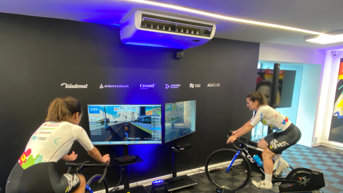 Les corredores entrenant.