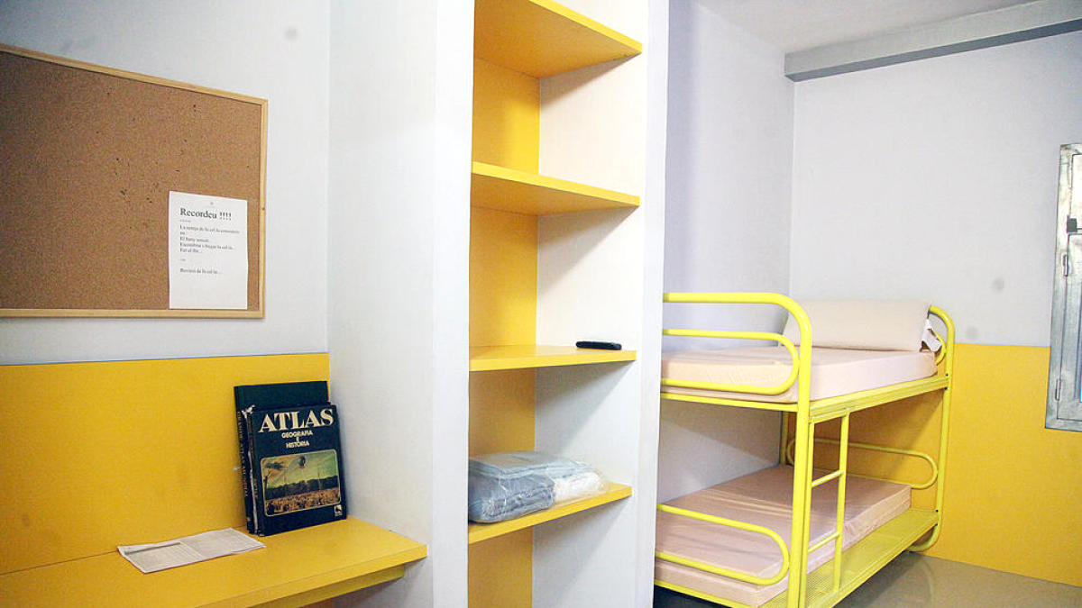 Imatge d’una cel·la de la presó.