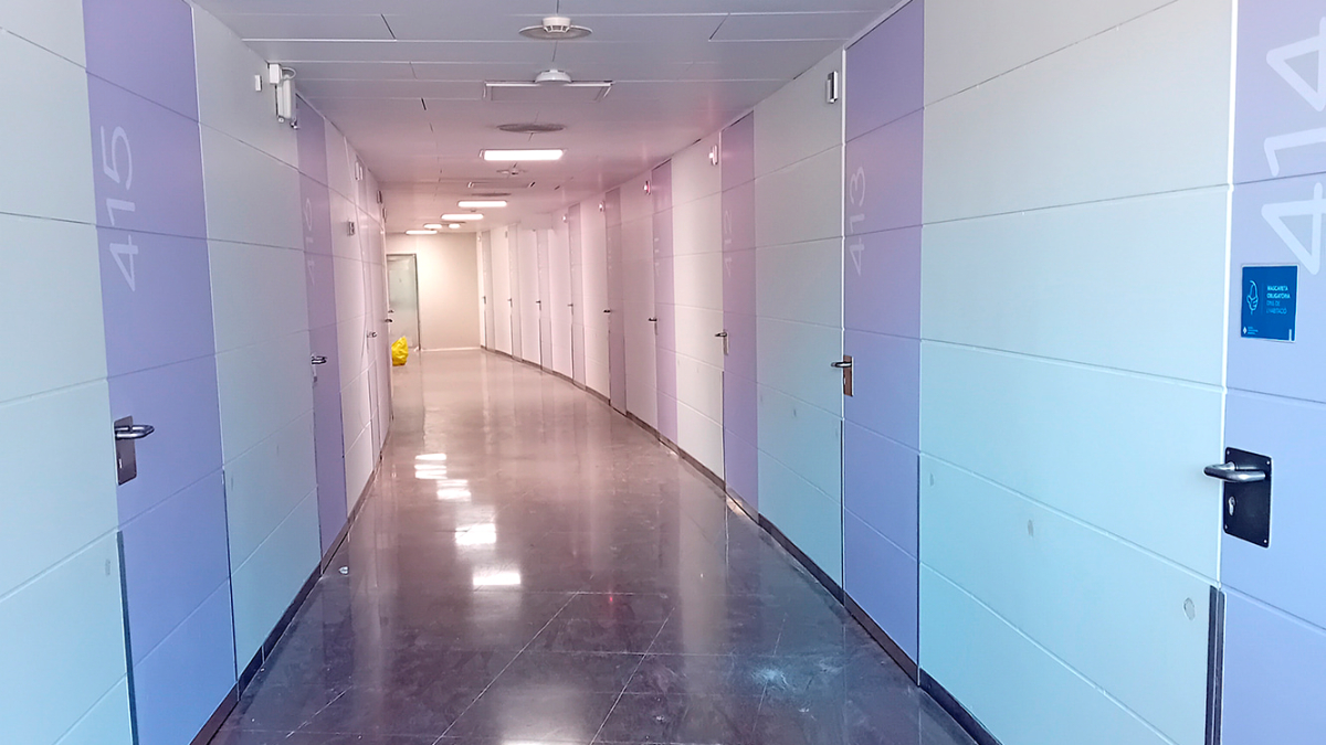 La quarta planta de l’hospital de Meritxell.