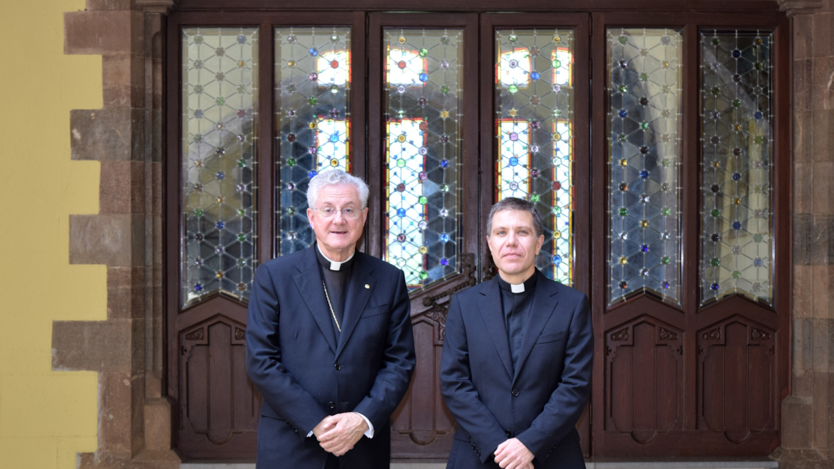 Joan-Enric Vives i Josep-Lluís Serrano a la Seu