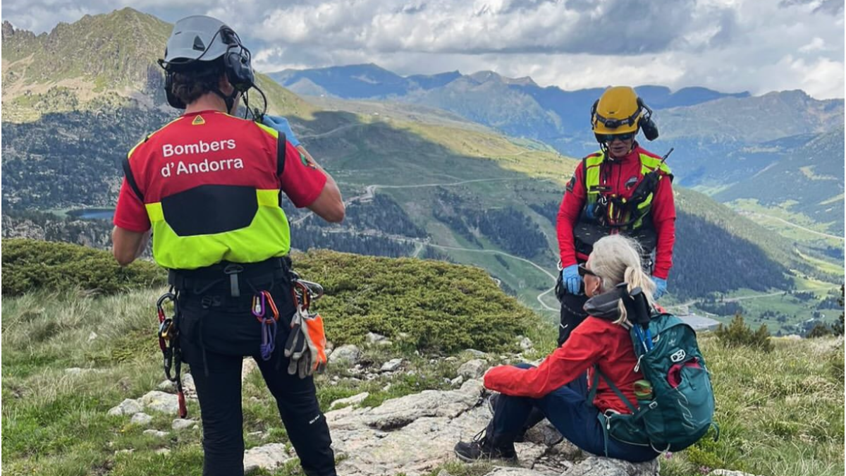 Una excursionista va haver de ser atesa pels bombers al Grau Roig