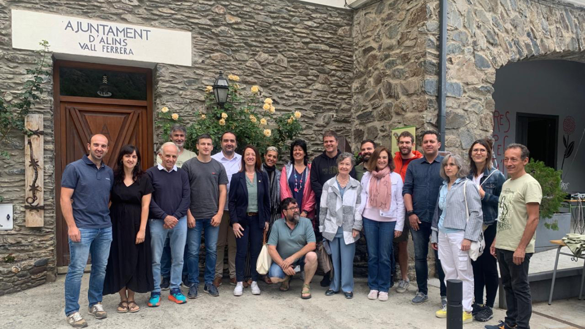 La delegació ordinenca a Alins.