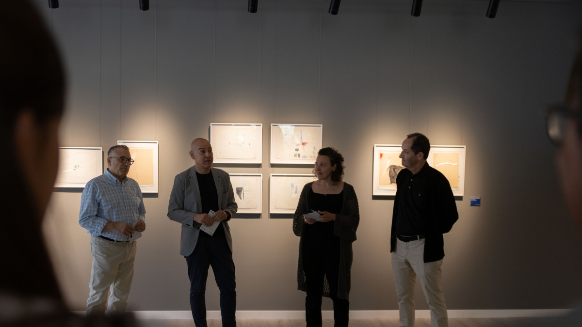 Presentació de l'exposició a l'Espai Caldes