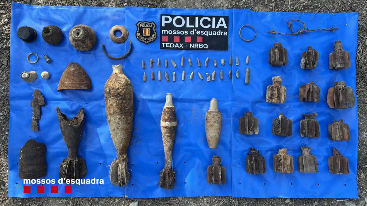 Explosius localitzats pels mossos al pla de les Forques de la Seu