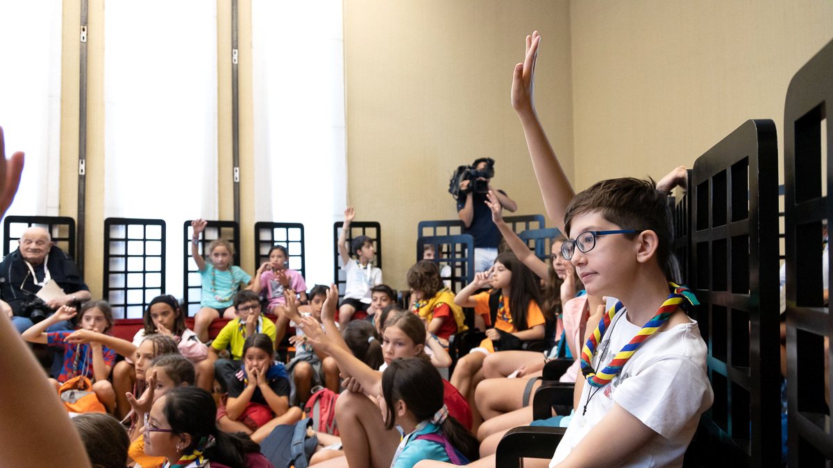 Els infants al Consell Obert.