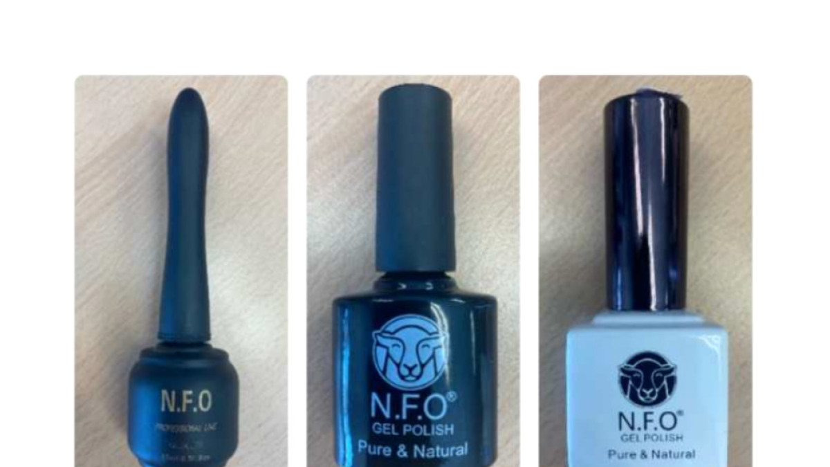 Esmalts de la marca N. F. O. retirats