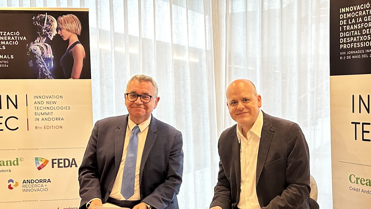 Albert Moles, president d'Actinn, i Ignasi Martín, director general d'Actinn