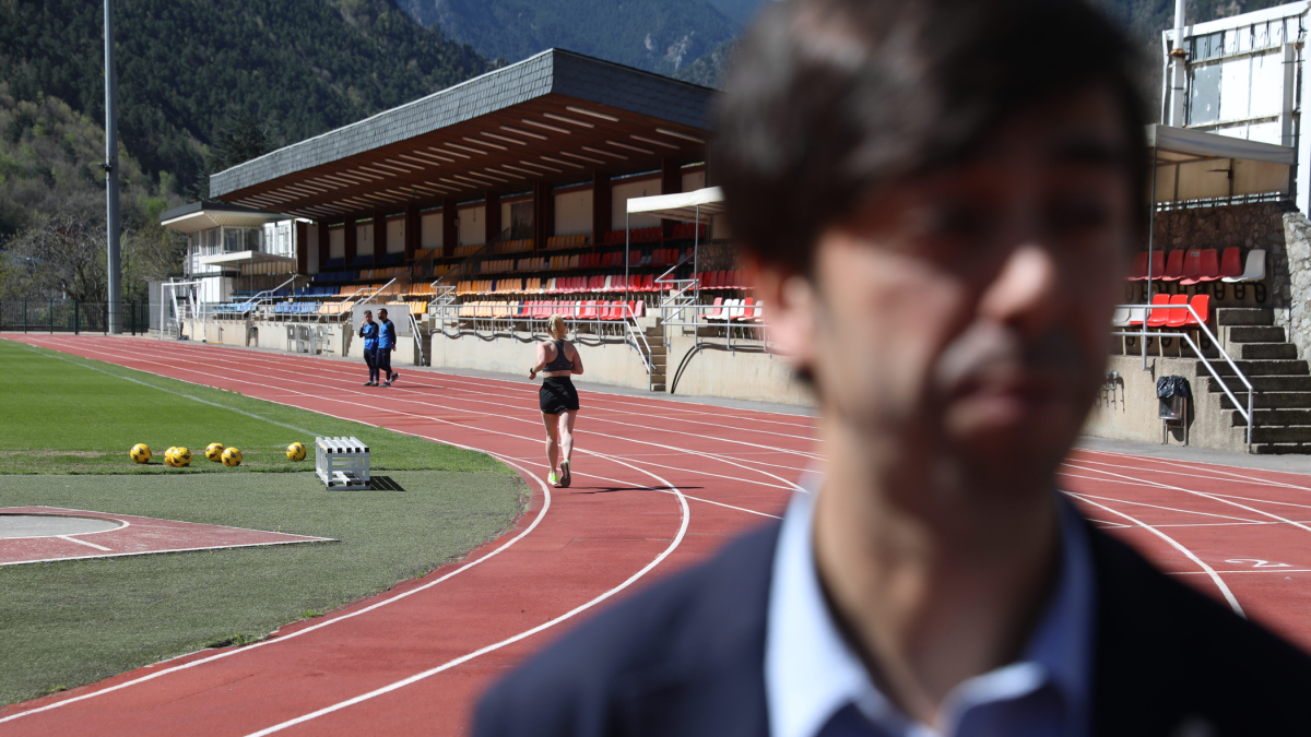 La pista de l’Estadi Comunal.