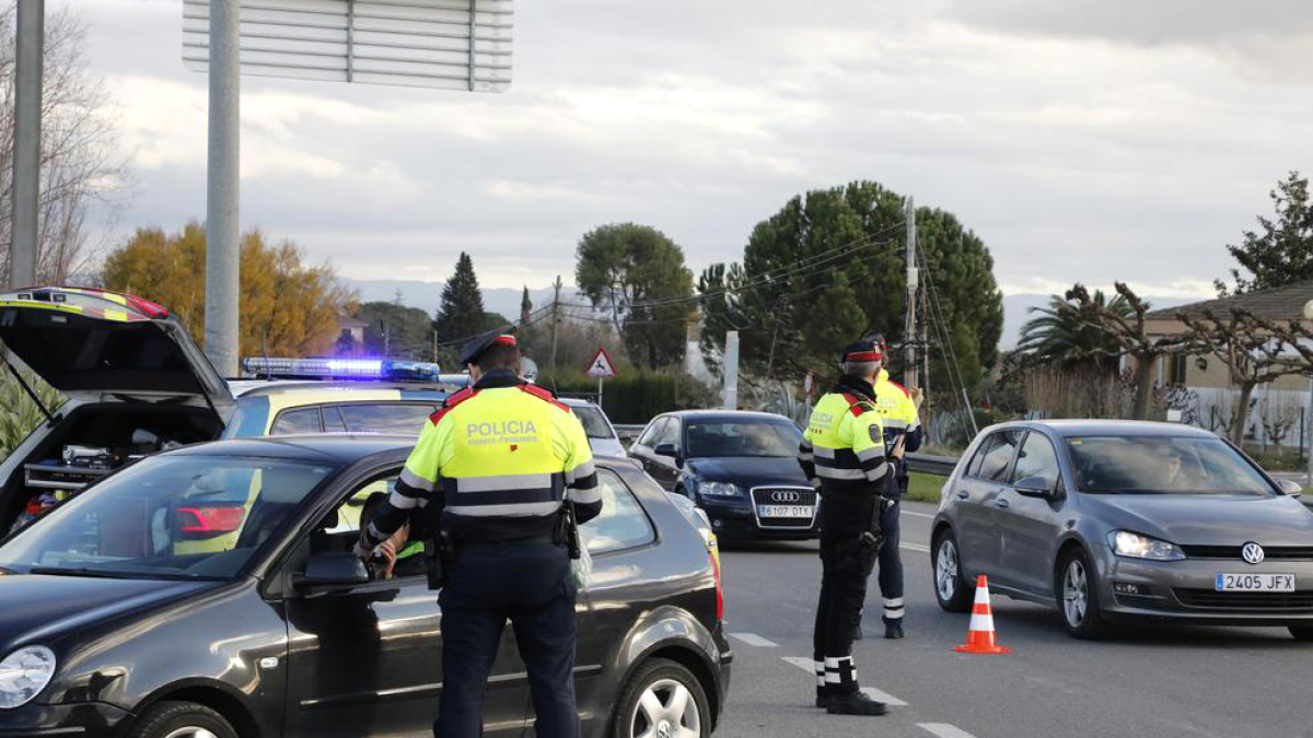 Un control dels mossos d’esquadra.