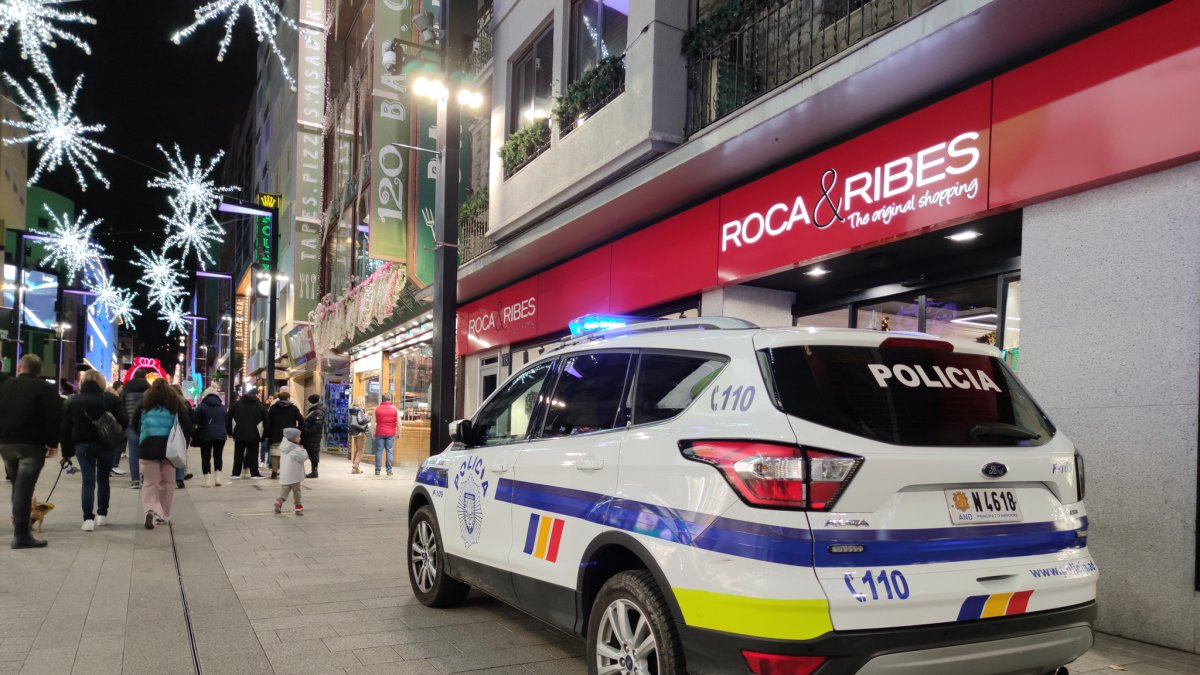 Un vehicle de la policia.