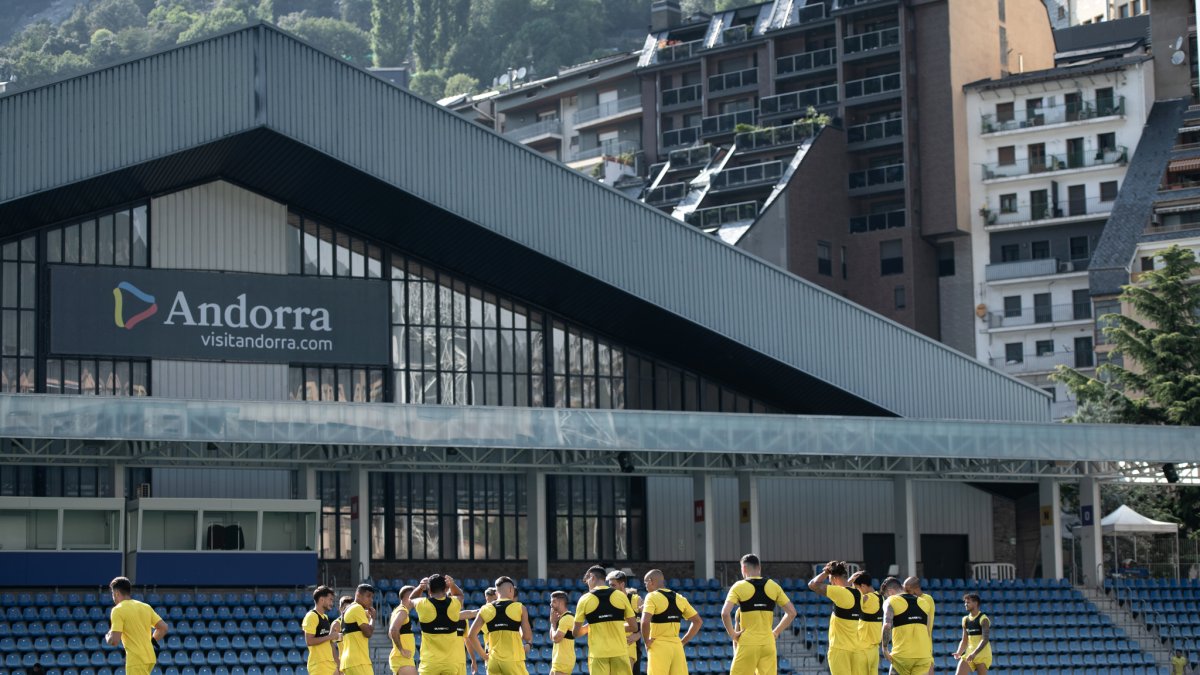 Entrenament al Nacional.