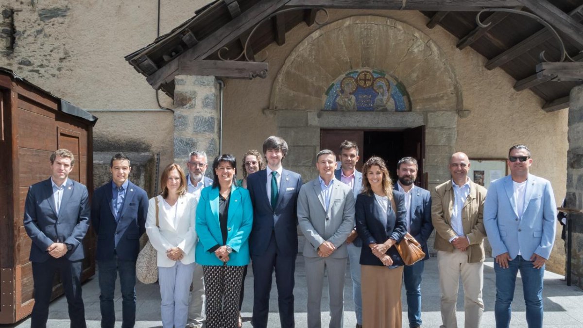 Les autoritats durant la festivitat de Sant Roc