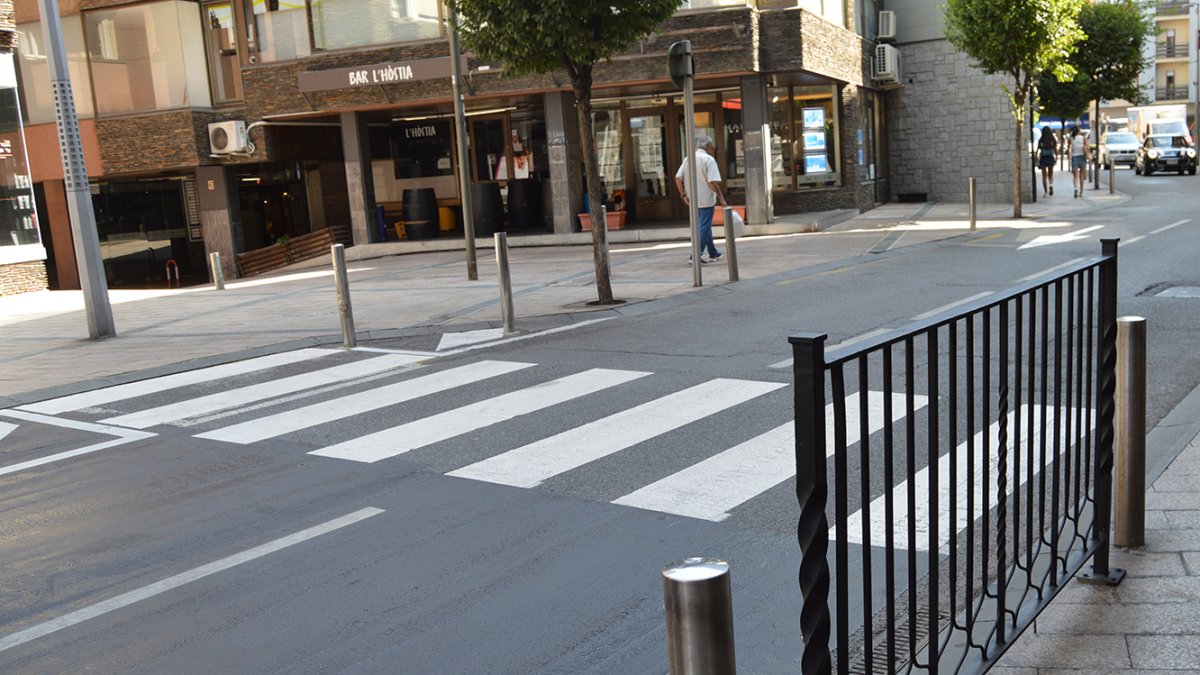 Un dels passos de vianants en què s’ha actuat.
