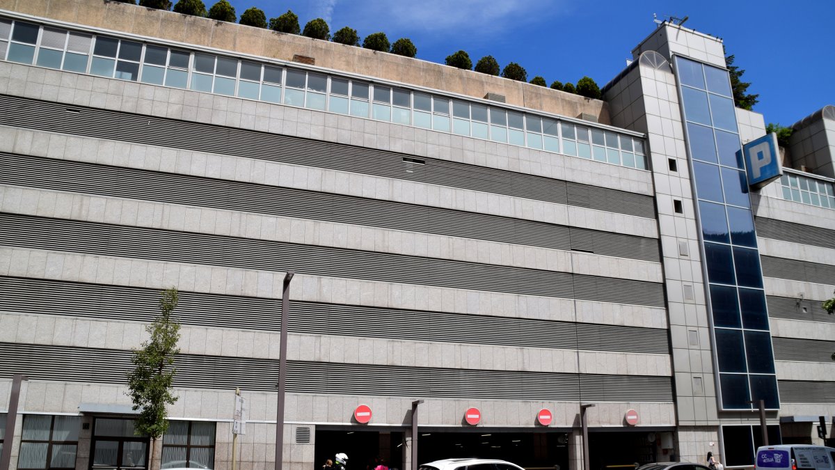 El pàrquing comunal Centre Ciutat d'Andorra la Vella, on s'han instal·lat més càmeres.