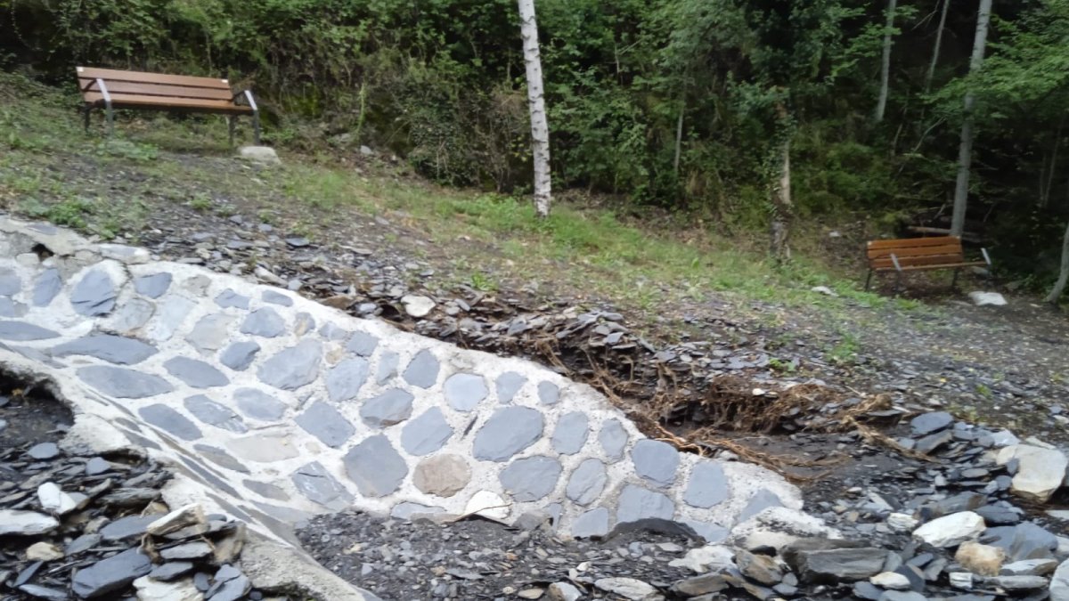 L'esllavissada que ha obligat a tancar l'espai