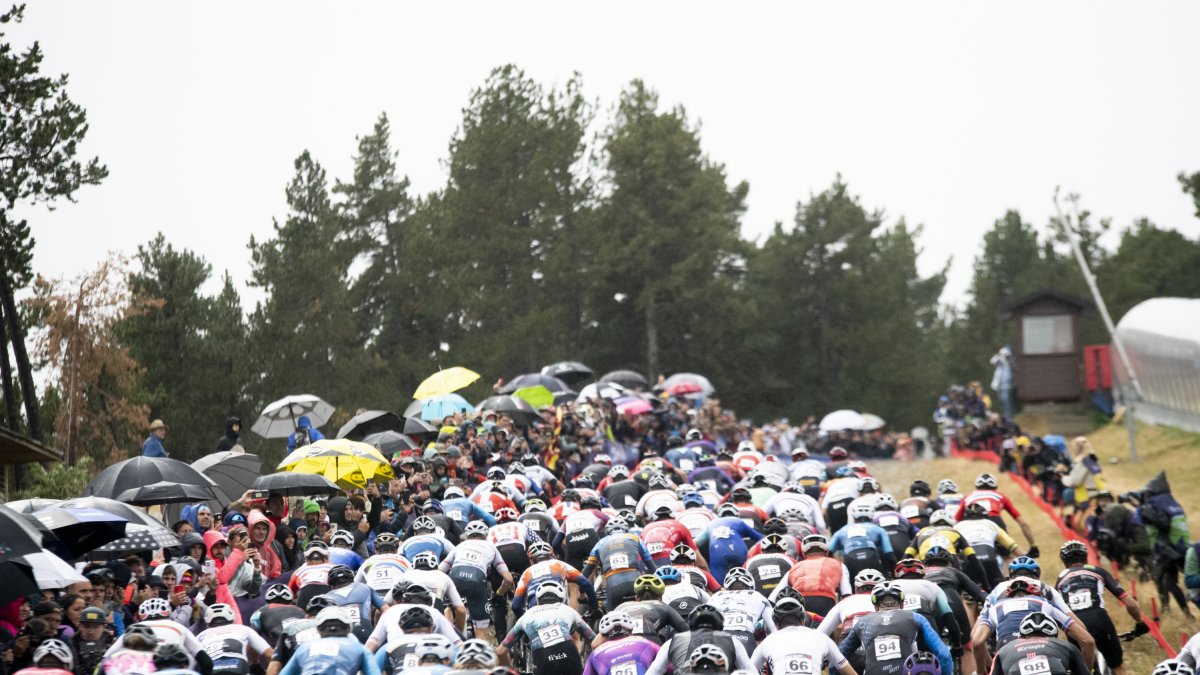 Cursa de cross-country en una Copa del Món.