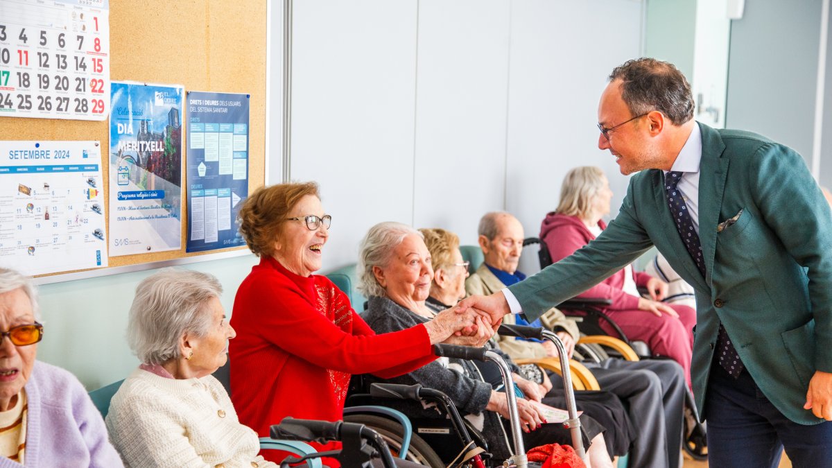 El cap de Govern, Xavier Espot, ahir al matí a la residència El Cedre.