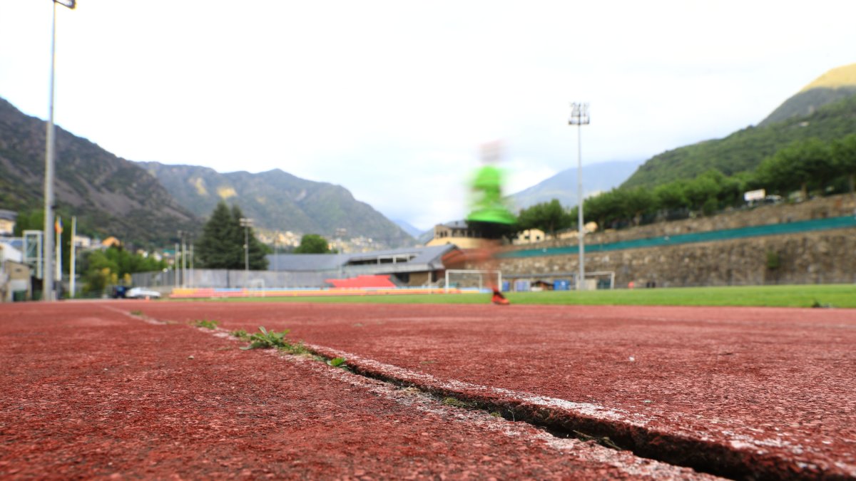 La pista de l'estadi comunal.