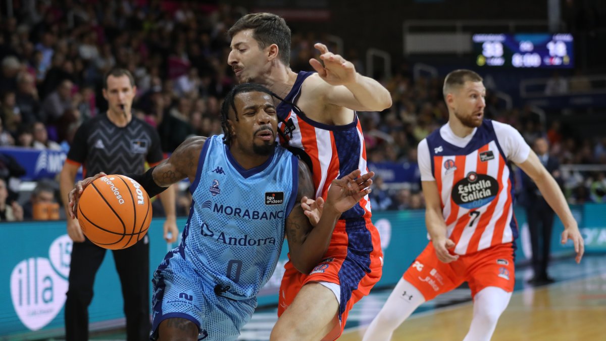 Evans, al duel contra el Leyma Corunya.