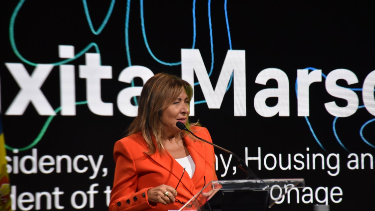 Marsol durant la seva intervenció en l’acte.