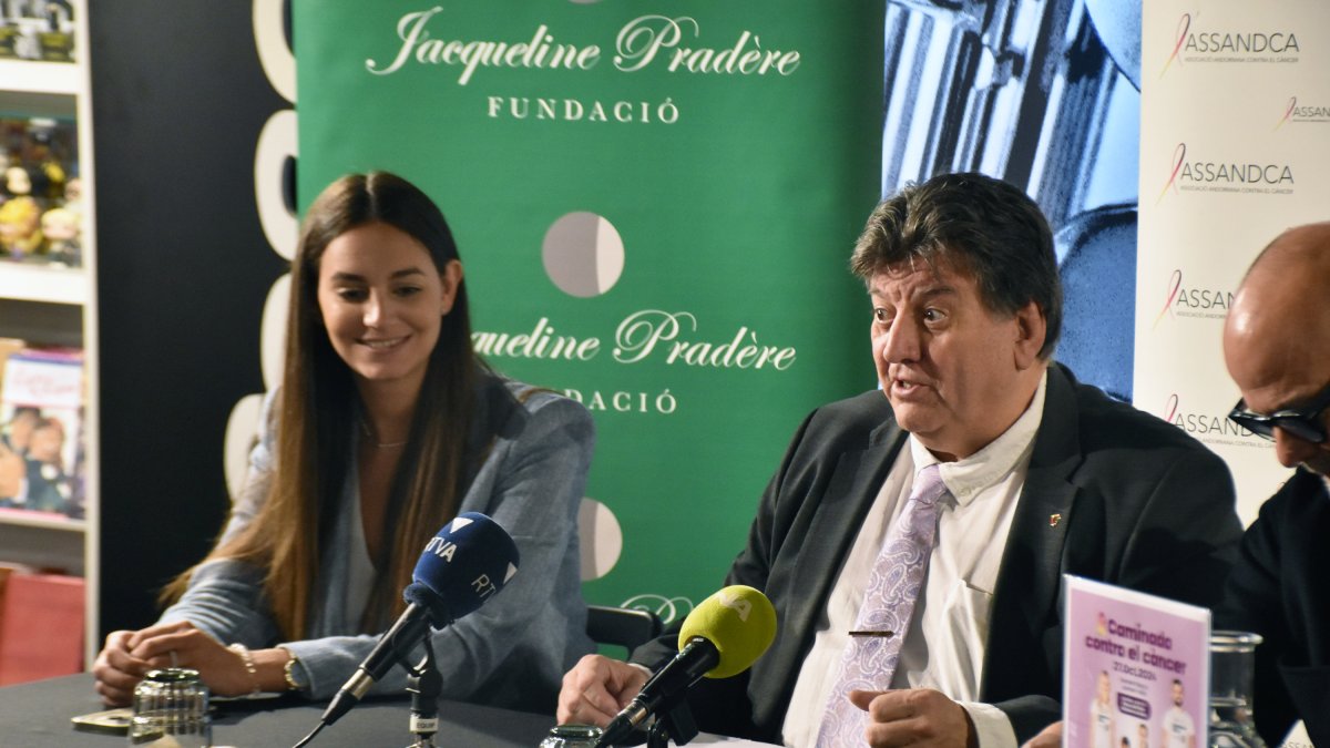 El president de l'Associació Andorrana contra el Càncer, Josep Saravia