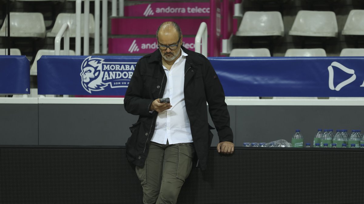 Francesc Solana, al Poliesportiu.