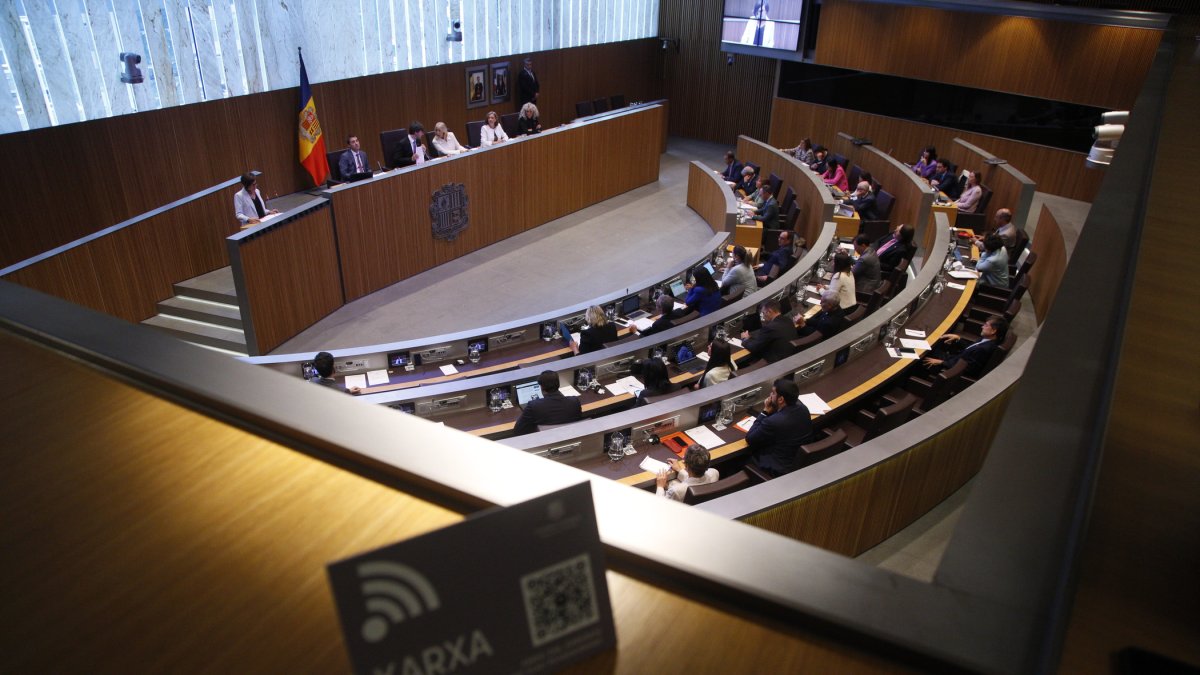 Vista aèria del Consell General.
