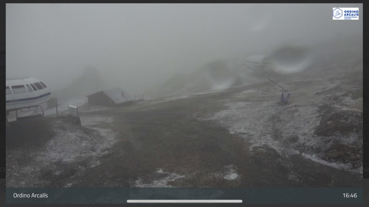 Primeres traces de neu a Ordino Arcalís