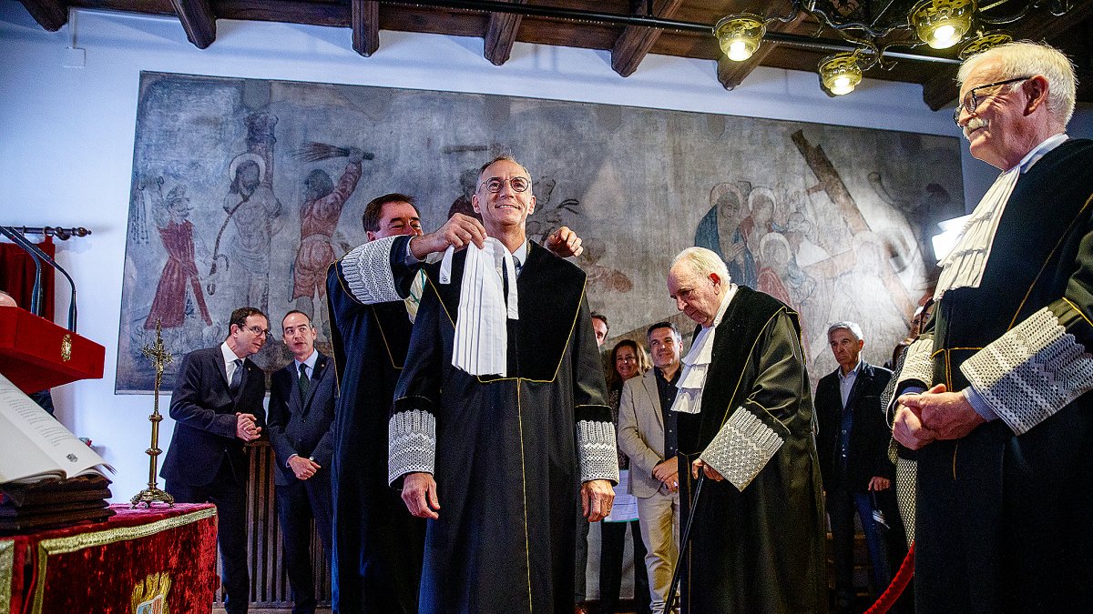 Pere Pastor durant el jurament.