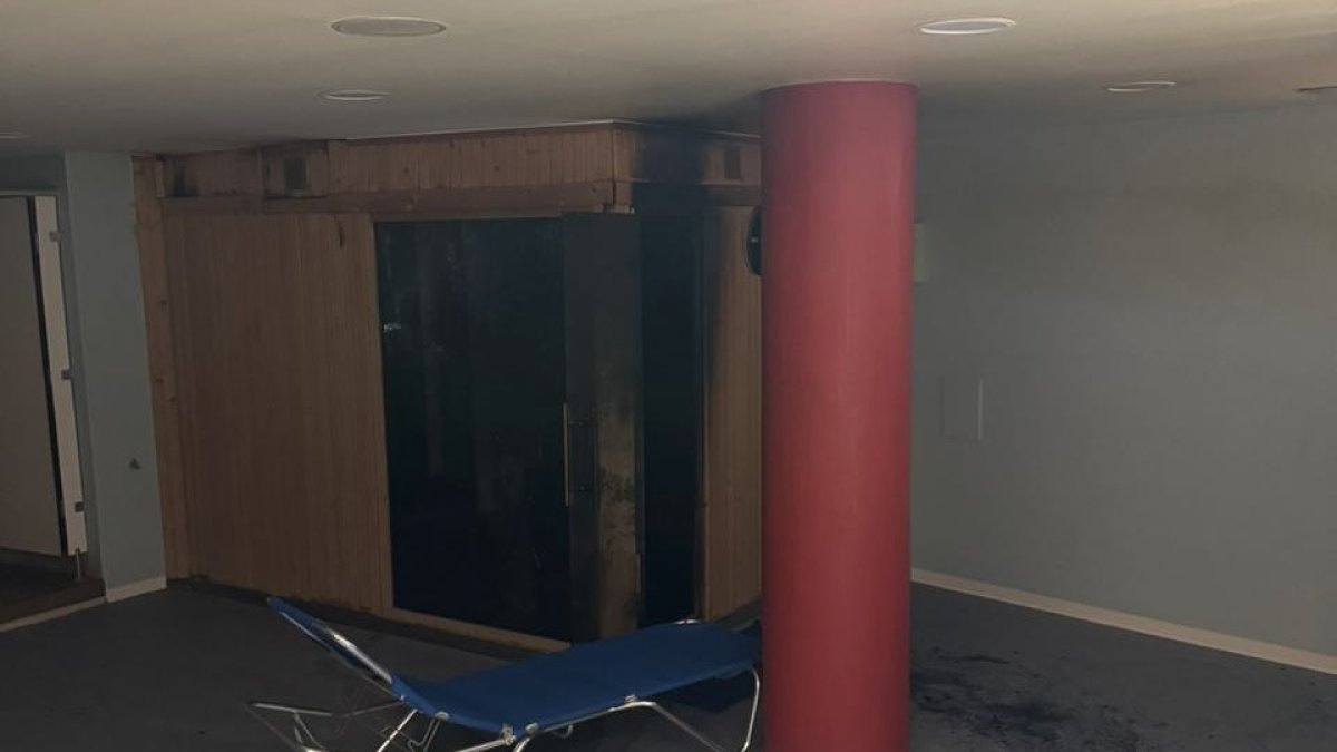 La zona afectada per l'incendi