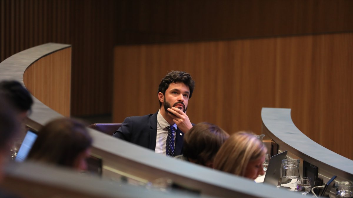 Cerni Escalé en una sessió al Consell General.

Foto: Fernando Galindo  Diari d'Andorra
