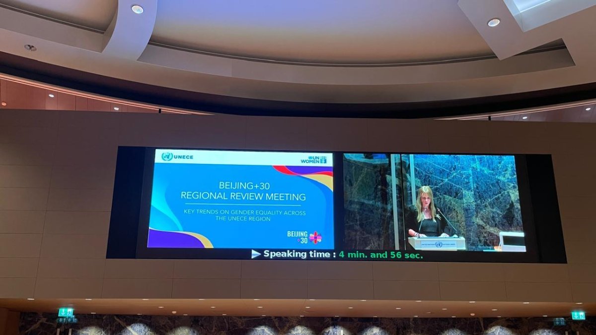 Mariona Cadena a la trobada internacional organitzada per l'ONU a Ginebra