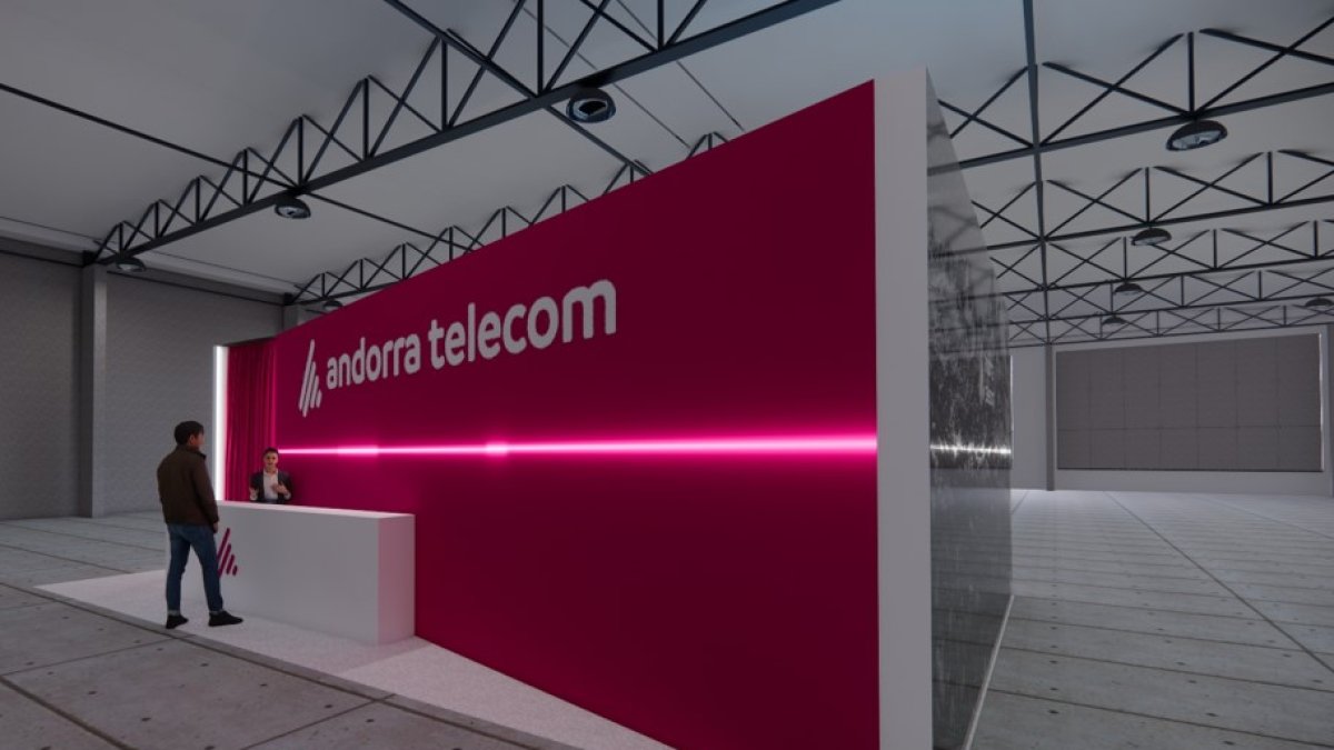 L'estand d'Andorra Telecom a la Fira