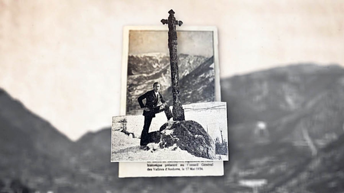 Boris Skossyreff, a la Creu Grossa d’Andorra.