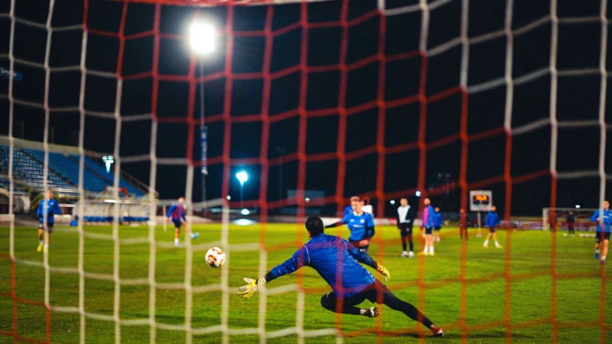 L’FC Andorra es va exercitar ahir al Municipal Vicente Sanz.