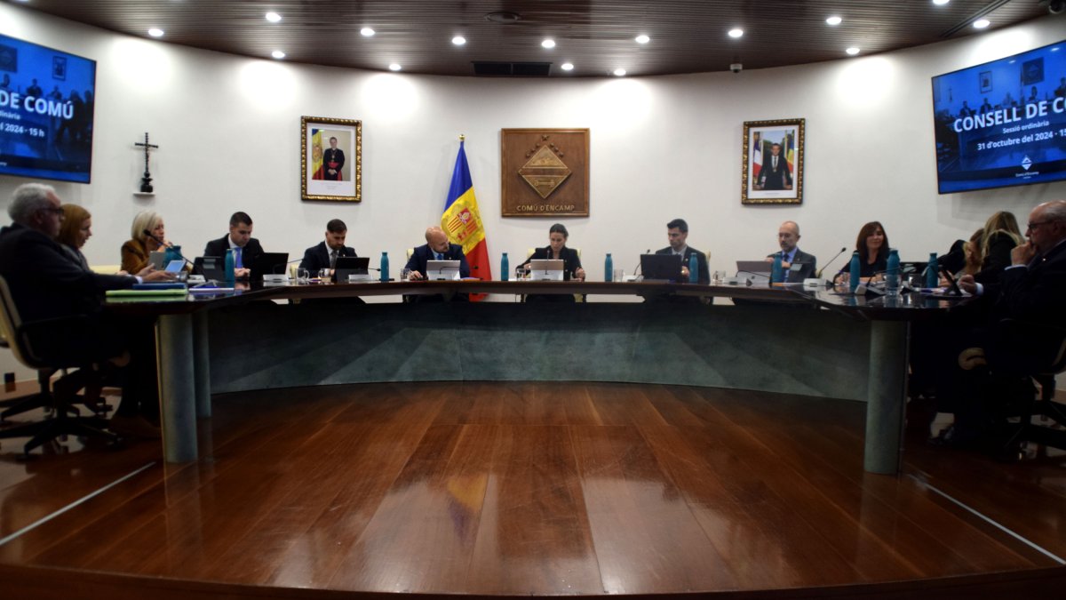 Sessió de consell de comú d’ahir.