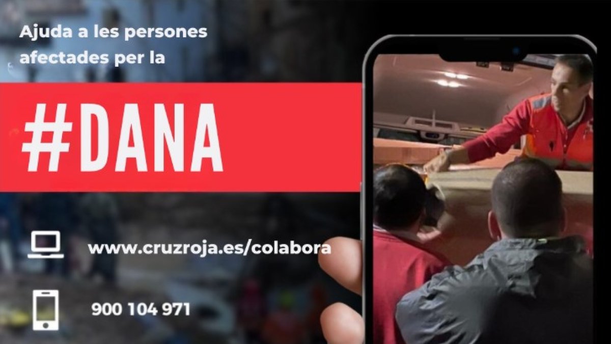 Imatge de la recollida solidària pels afectats de la dana a València