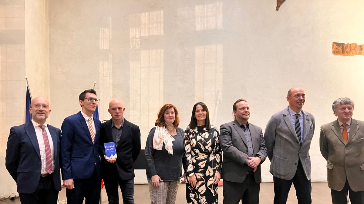 Acte de presentació de la versió en txec de 'Blau de Prússia' a Praga