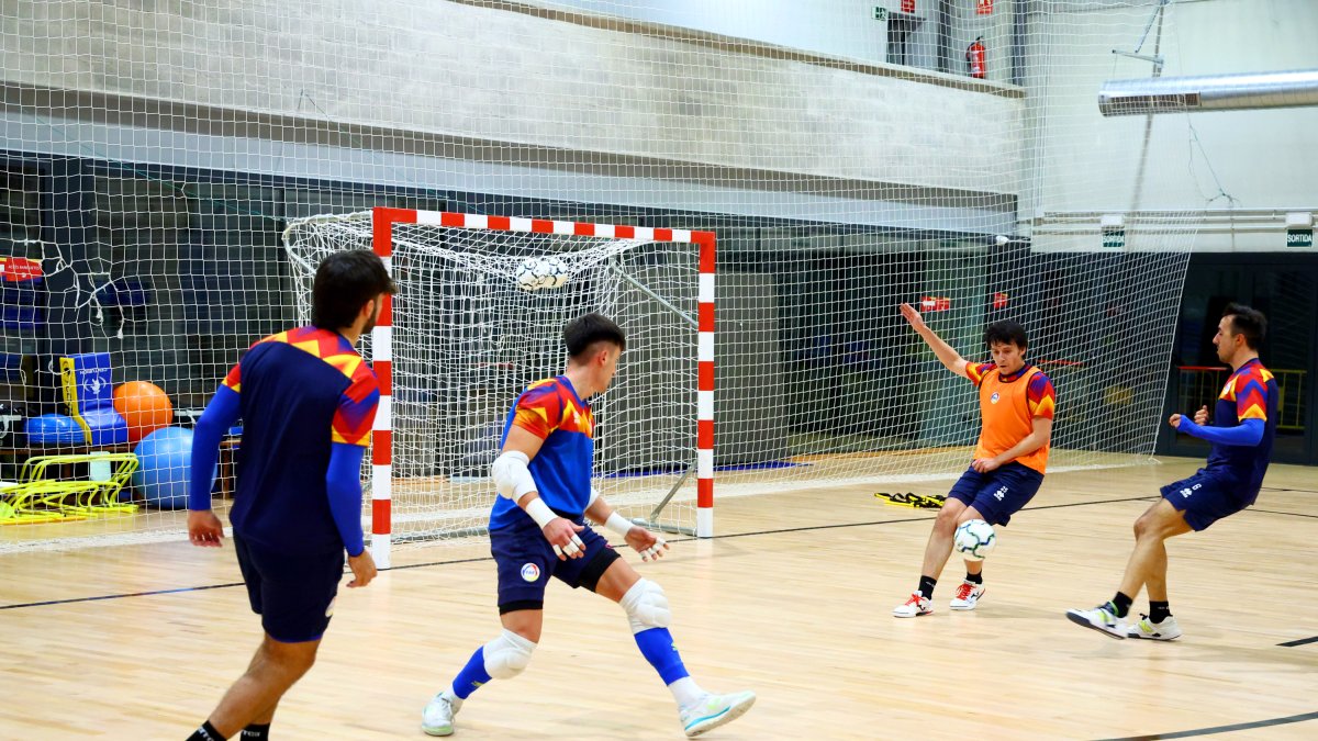 La selecció, en un entrenament recent.
