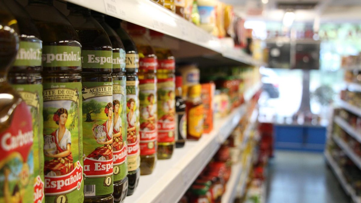 Oli en un supermercat.