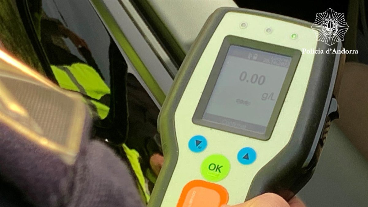 L’aparell amb el qual es fan els tests d’alcoholèmia.