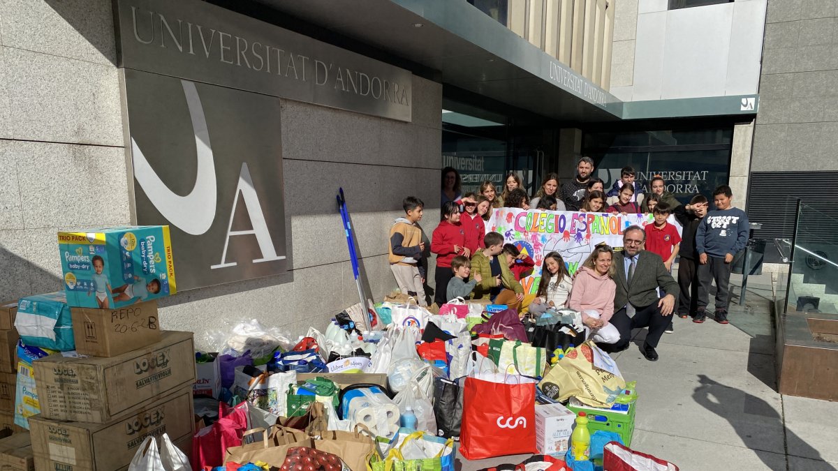 Alguns dels productes recollits a la campanya solidària