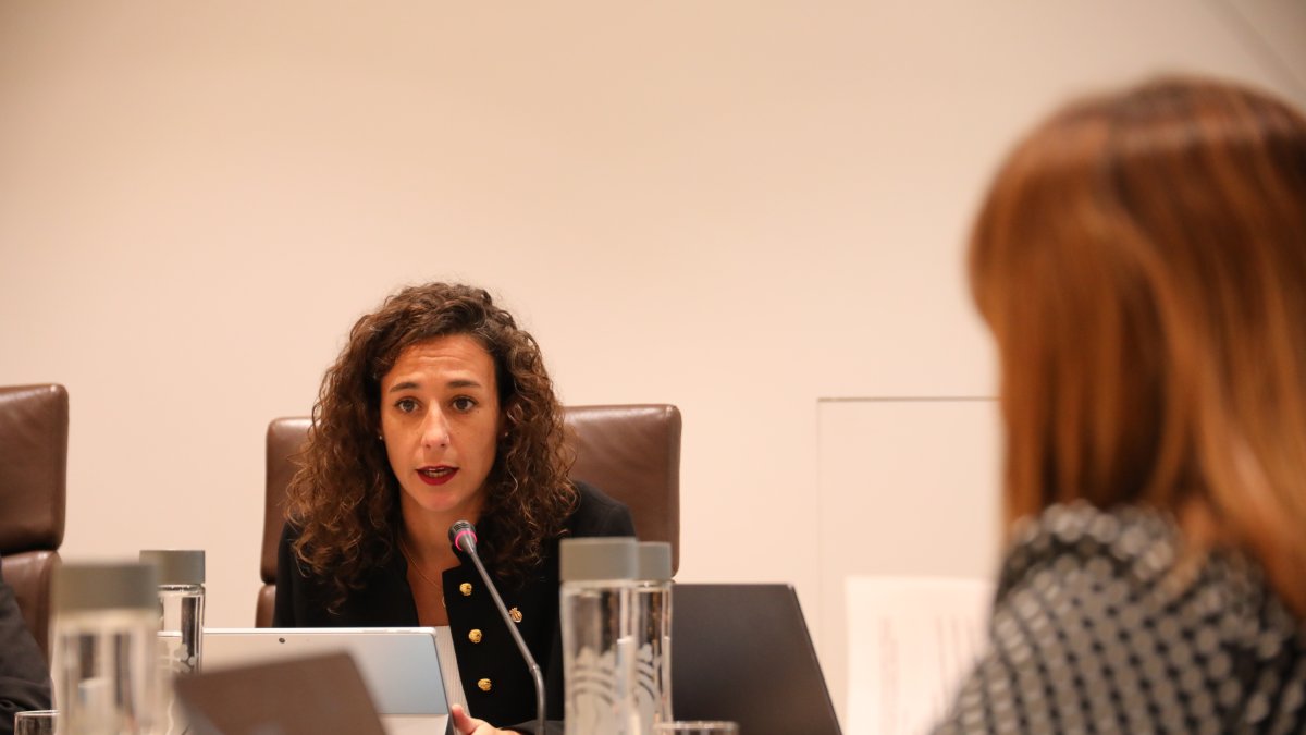 La consellera de Social, Maria Nazzaro, ahir al comú.