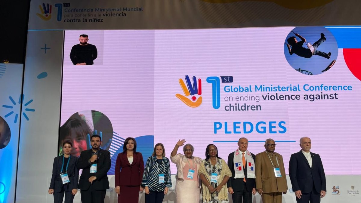 Trini Marín a la Conferència sobre el fi de la violència contra els infants a Bogotà