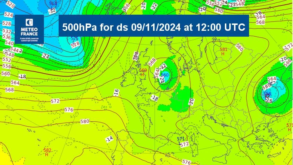 El canvi de la direcció del vent provocarà nuvolositat i precipitacions febles