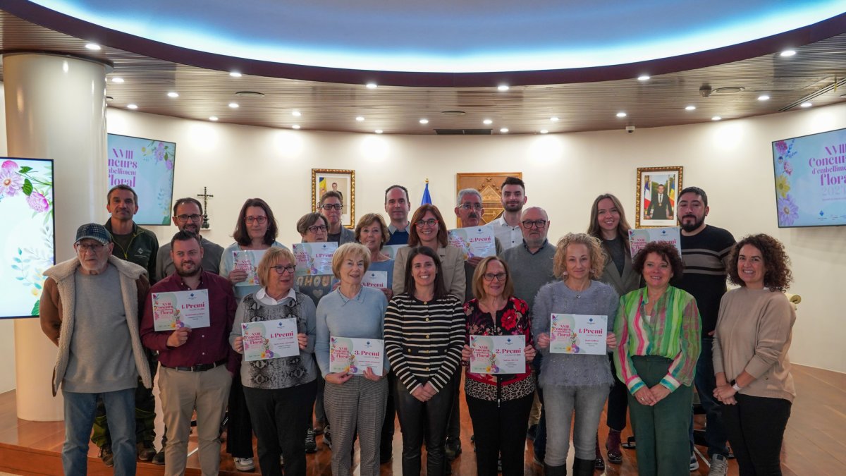 Guanyadors del concurs d'embelliment floral d'Encamp i el Pas